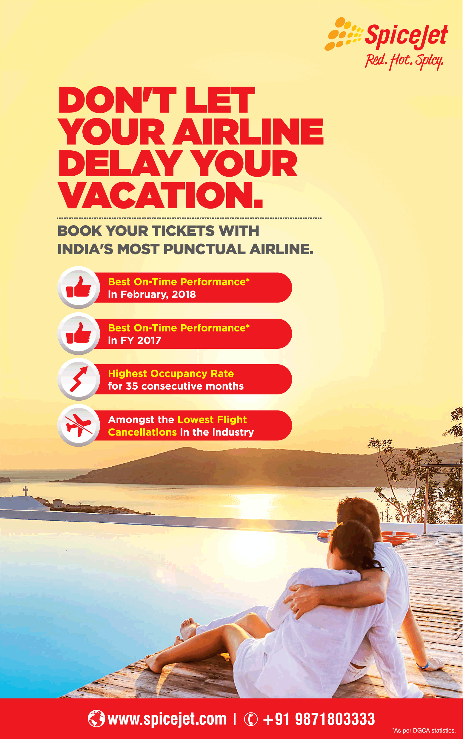 Spicejet Dont Let Your Airline Delay Your Vacation Book Tickets With