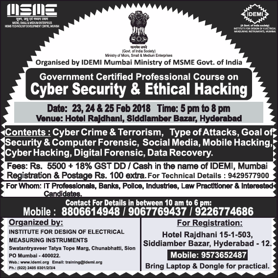 Ethical Hacking Training In Hyderabad Sulekha