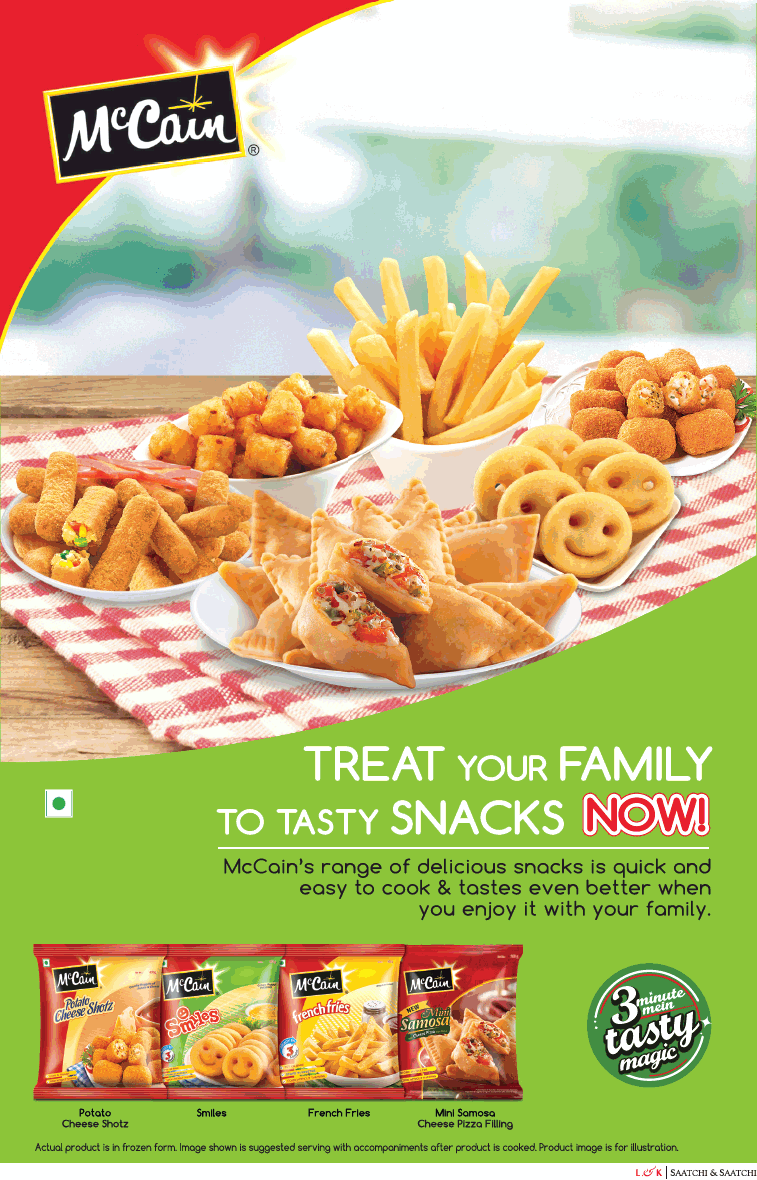 Mc Cain Treat Your Family To Tasty Snacks Now Ad - Advert Gallery