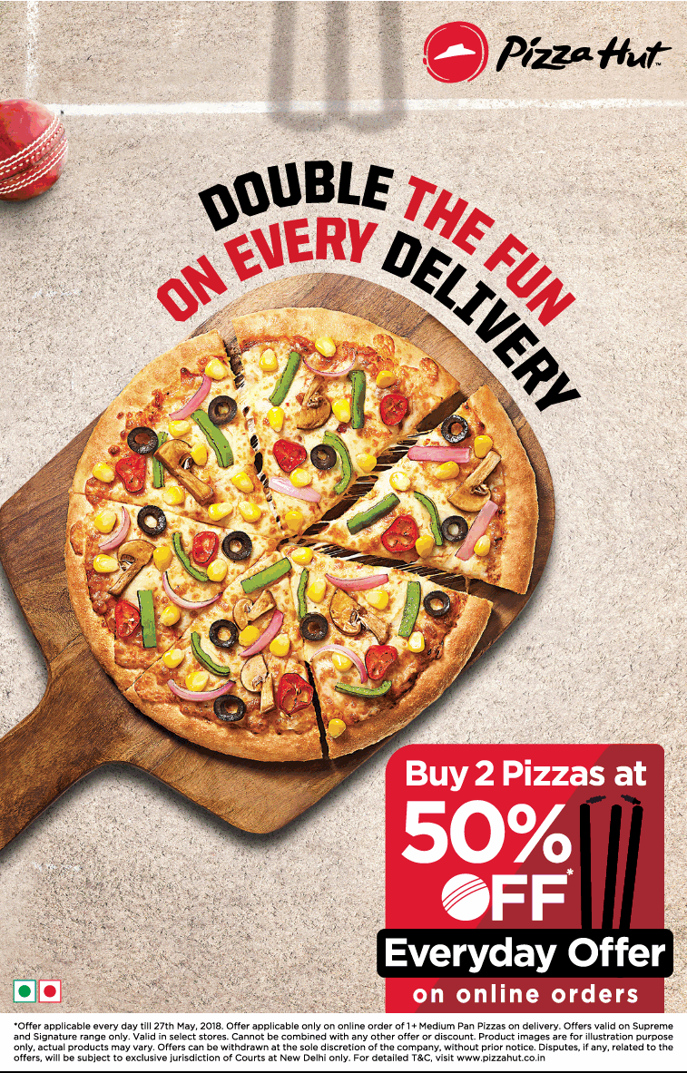 Pizza Hut Double The Fun On Every Delivery Ad - Advert Gallery