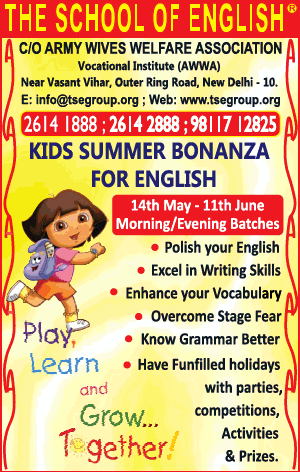 The School Of English  Kids Summer Bonanza For English  Ad 