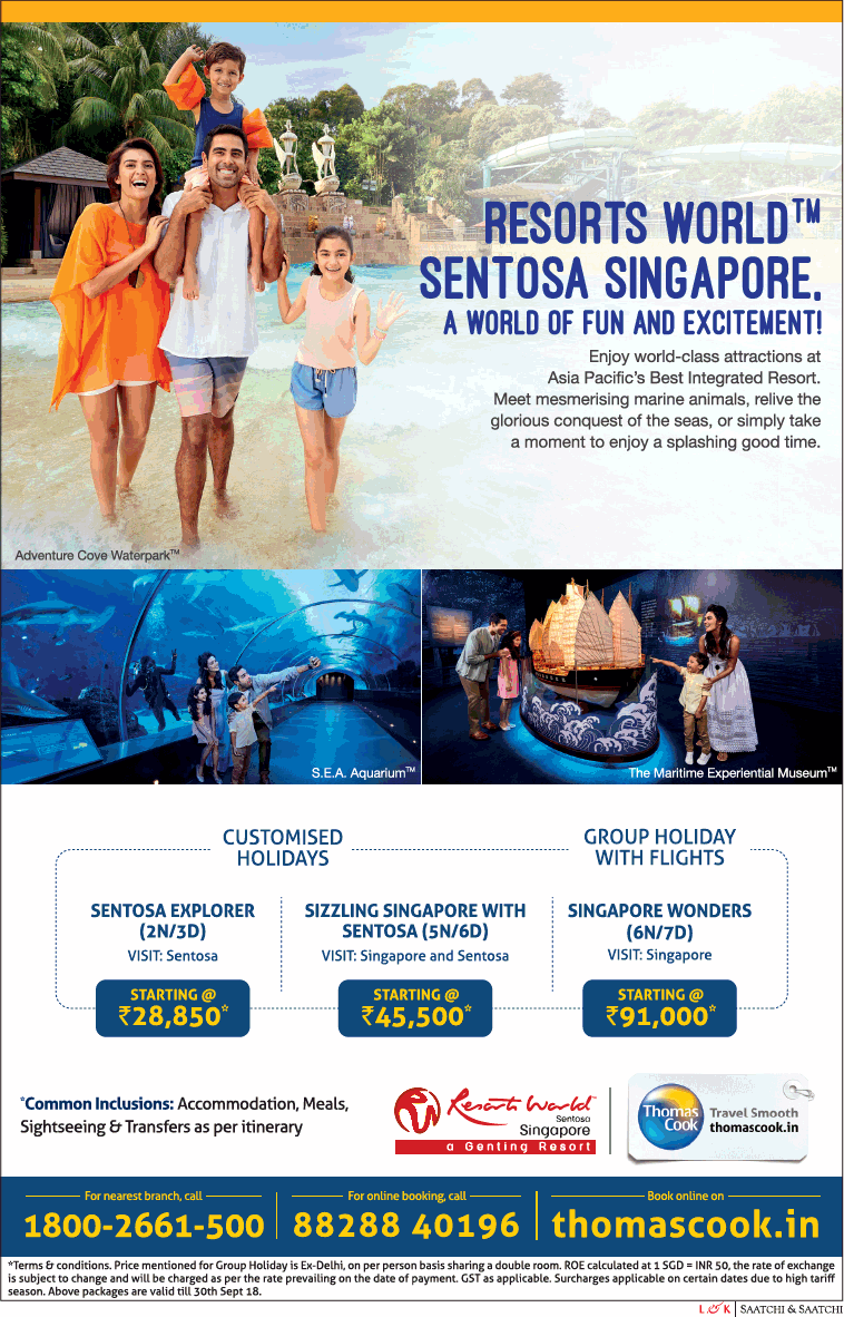 Thomascook In Resorts World Sentosa Singapore Ad Advert Gallery