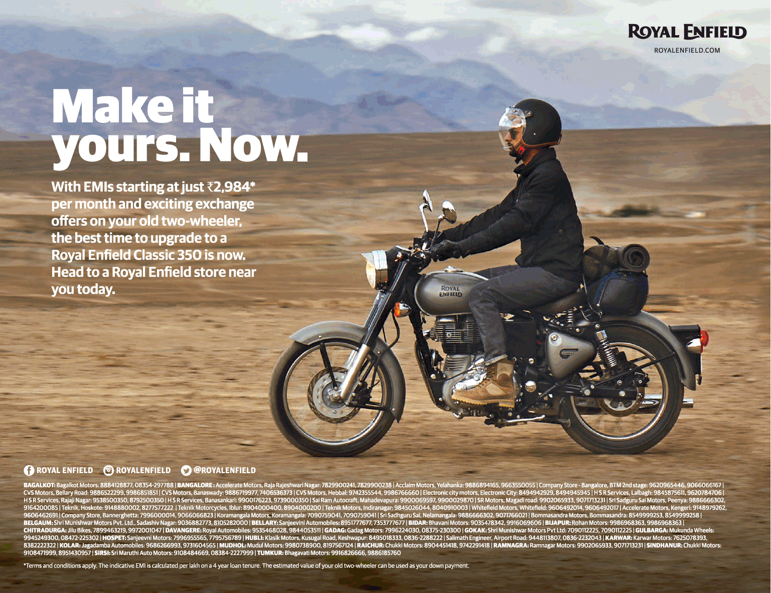 Make It Yours Royal Enfield 2024 towncentervb