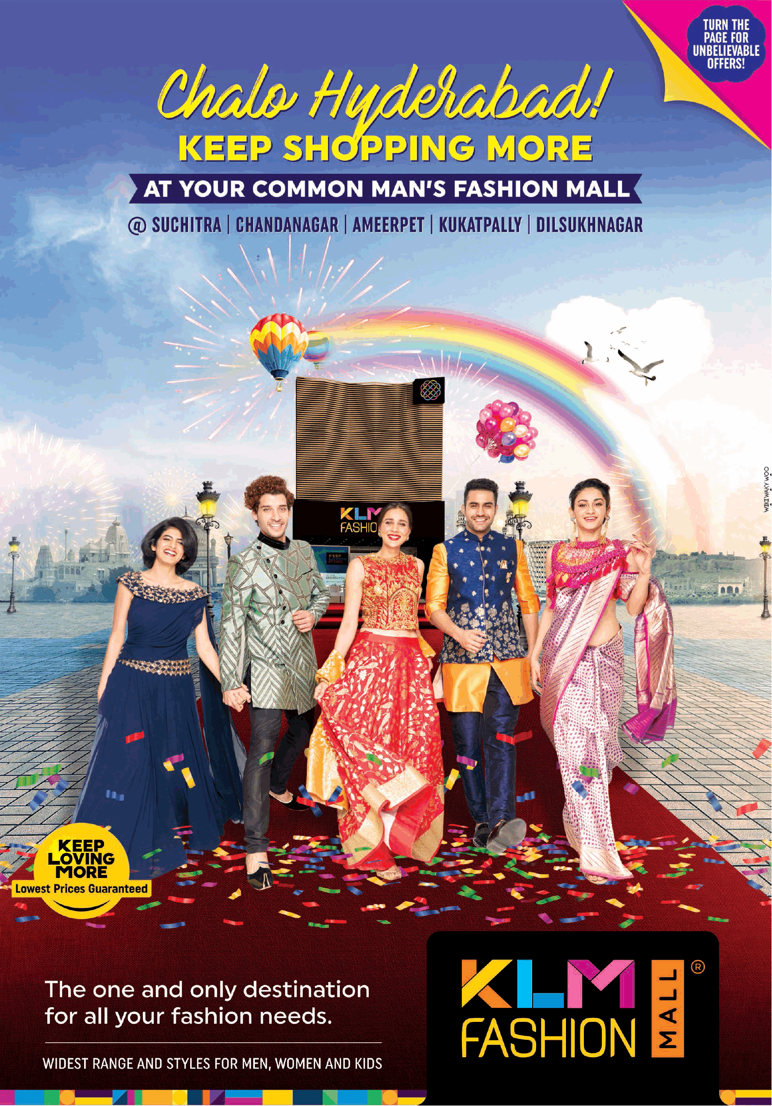 Klm Fashion Mall Chalo Hyderabad Keep Shopping More Ad Advert