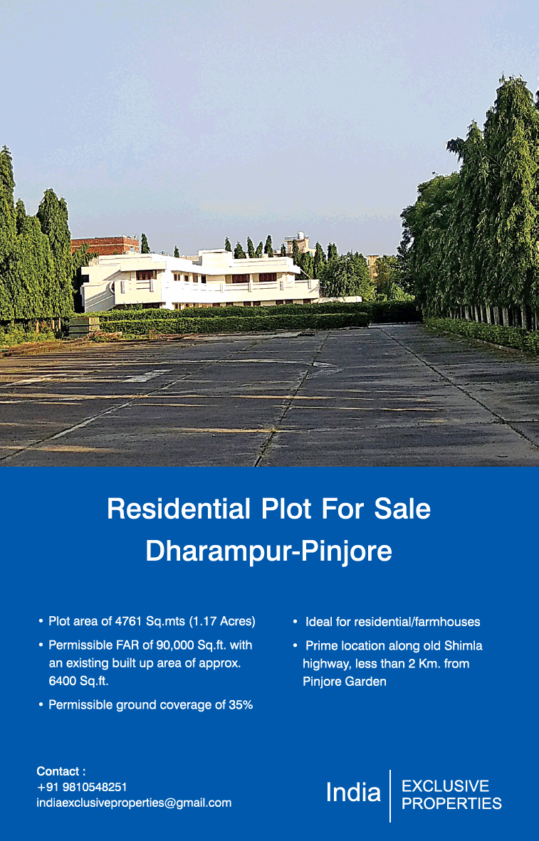 India Exclusive Properties Residential Plot For Sale Dharampur Pinjore